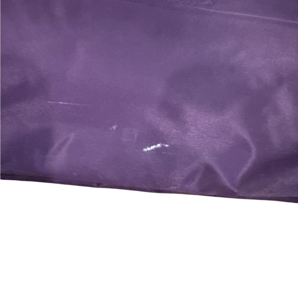 Long champ Chic Purple Tote Bag with Brown Accents - Picture 2 of 8